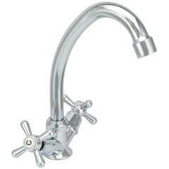 Изображение товара Смеситель для кухни Istok life хром с высоким изливом двухвентильный (402.437)