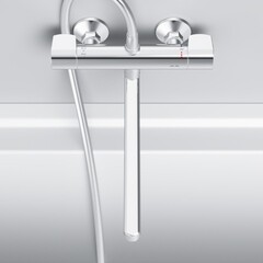 Смеситель для ванны AM.PM X-Joy хром термостатический с длинным изливом без лейки (F85A50900) - фото 11