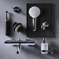 Смеситель для ванны AM.PM X-Joy хром термостатический с длинным изливом без лейки (F85A50900) - фото 4