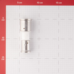 Муфта Henco (16PKW-2620) 26(пресс) х 20(пресс) PVDF белая - фото 2