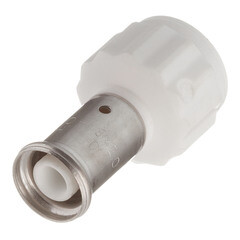 Муфта Henco (18PKW-1604) 16(пресс) х 1/2 ВР(г) PVDF белая - фото 4