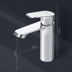 Смеситель для раковины AM.PM. Func однорычажный хром (F8F02100) - фото 8