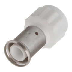 Муфта Henco (18PKW-2004) 20(пресс) х 1/2 ВР(г) PVDF белая - фото 2