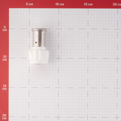 Муфта Henco (18PKW-2004) 20(пресс) х 1/2 ВР(г) PVDF белая - фото 3