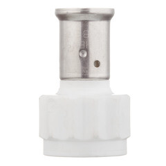 Муфта Henco (18PKW-2005) 20(пресс) х 3/4 ВР(г) PVDF белая - фото 4