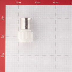 Муфта Henco (18PKW-2605) 26(пресс) х 3/4 ВР(г) PVDF белая - фото 3