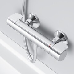 Смеситель для душа без излива AM.PM X-Joy хром без лейки термостатический (F85A40000) - фото 9