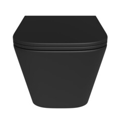 Унитаз подвесной Corsa Deco TX Tornado безободковый черный с сиденьем дюропласт микролифт смыв торнадо (WHTX500QTB) - фото 7