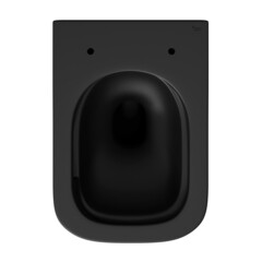 Унитаз подвесной Corsa Deco TX Tornado безободковый черный с сиденьем дюропласт микролифт смыв торнадо (WHTX500QTB) - фото 5