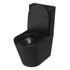Унитаз-компакт Corsa Deco NX Tornado безободковый с универсальным выпуском с сиденьем дюропласт микролифт черный (TPNX600STB) - фото 5
