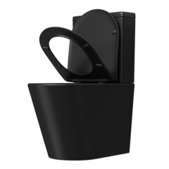 Унитаз-компакт Corsa Deco NX Tornado безободковый с универсальным выпуском с сиденьем дюропласт микролифт черный (TPNX600STB) - фото 4