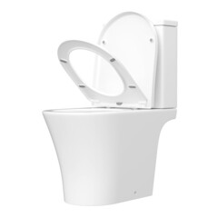 Унитаз-компакт Corsa Deco FX Rimless безободковый с универсальным выпуском с сиденьем дюропласт микролифт белый (TPFX640SR) - фото 5