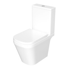 Унитаз-компакт Corsa Deco TX100 безободковый с универсальным выпуском с сиденьем дюропласт микролифт белый (TPTX620QR) - фото 1