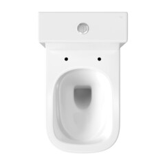 Унитаз-компакт Corsa Deco TX100 безободковый с универсальным выпуском с сиденьем дюропласт микролифт белый (TPTX620QR) - фото 6