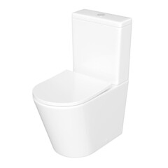 Изображение товара Унитаз-компакт Corsa Deco NX Tornado безободковый с универсальным выпуском с сиденьем дюропласт микролифт белый (TPNX600ST)