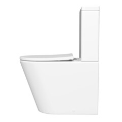 Унитаз-компакт Corsa Deco NX Tornado безободковый с универсальным выпуском с сиденьем дюропласт микролифт белый (TPNX600ST) - фото 7