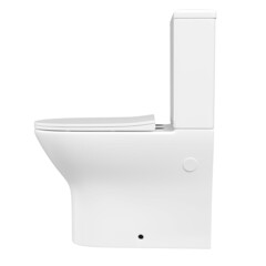 Унитаз-компакт Сorsa Deco FX безободковый с горизонтальным выпуском с сиденьем дюропласт микролифт белый (TPFX610SR) - фото 7