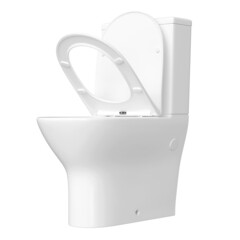 Унитаз-компакт Сorsa Deco FX безободковый с горизонтальным выпуском с сиденьем дюропласт микролифт белый (TPFX610SR) - фото 4