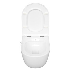 Унитаз подвесной Corsa Deco CX безободковый белый с функцией биде и сиденьем дюропласт микролифт (WHBCX520S) - фото 2