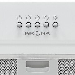 Кухонная вытяжка встраиваемая Krona Kate 600 White PB V2 52,5 см белая - фото 9