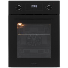 Духовой шкаф электрический встраиваемый Krona Ritus 45 BL/BL G2 447 мм черный