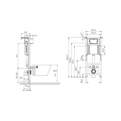 Инсталляция Cersanit Aqua 40 Smart M для подвесного унитаза без кнопки (68177) - фото 2
