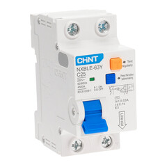 Автомат дифференциальный Chint NXBLE-63Y 25А 1P+N тип AC 30 мА 4,5 кА компактный (105544) - фото 2