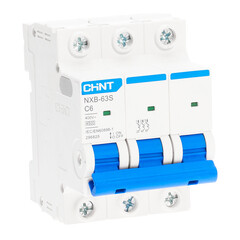 Автоматический выключатель модульный Chint NXB-63S 3P 6А тип C 4,5 кА 400 В (296825) - фото 2