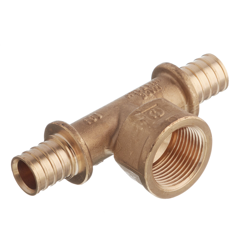 Изображение товара Тройник Stout 20 мм х 3/4 ВР(г) х 20 мм латунный