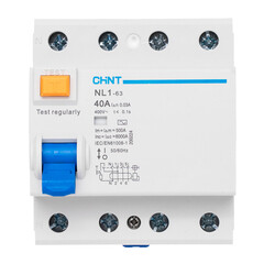 УЗО Chint NL1-63 40А 3P+N тип AC 30 мА 6 кА (200224)
