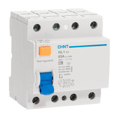 УЗО Chint NL1-63 63А 3P+N тип AC 30 мА 6 кА (200225) - фото 2