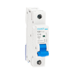 Автоматический выключатель модульный Chint NB1-63 1P 16А тип C 6 кА 230 В (179616) - фото 2