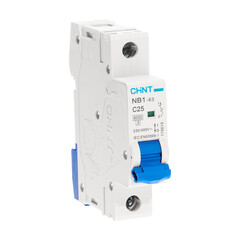 Автоматический выключатель модульный Chint NB1-63 1P 25А тип C 6 кА 230 В (179619) - фото 2