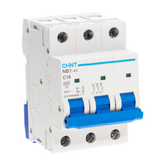 Автоматический выключатель модульный Chint NB1-63 3P 16А тип C 6 кА 400 В (179700) - фото 2