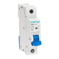 Автоматический выключатель модульный Chint NB1-63 1P 10А тип C 6 кА 230 В (179614) - фото 2