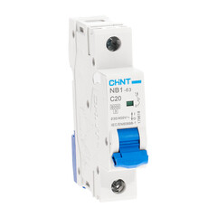 Автоматический выключатель модульный Chint NB1-63 1P 20А тип C 6 кА 230 В (179618) - фото 2