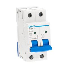 Автоматический выключатель модульный Chint NB1-63 2P 10А тип C 6 кА 400 В (179656) - фото 2