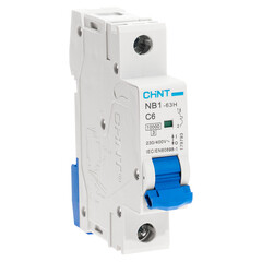 Автоматический выключатель модульный Chint NB1-63H 1P 6А тип C 10 кА 230 В (179793) - фото 2