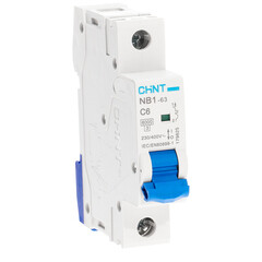 Автоматический выключатель модульный Chint NB1-63 1P 6А тип C 6 кА 400 В (179625) - фото 3