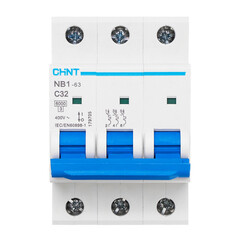 Автоматический выключатель модульный Chint NB1-63 3P 32А тип C 6 кА 400 В (179705) - фото 1