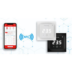 Терморегулятор электронный сенсорный для теплого пола Thermoreg TI-700 NFC белый с поддержкой NFC - фото 6