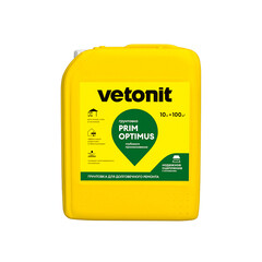 Грунт Vetonit Prim Optimus глубокого проникновения 10 л - фото 1
