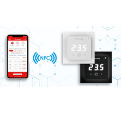 Терморегулятор электронный сенсорный для теплого пола Thermoreg TI-700 NFC черный с поддержкой NFC - фото 5
