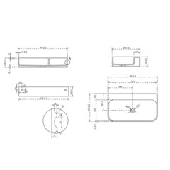Раковина Abber Stein 80 см подвесная белая матовая (AS2651-0.8) - фото 2