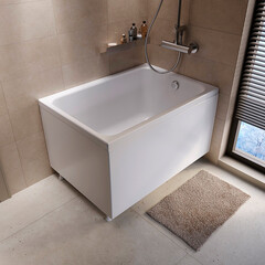 Ванна акриловая Jeff 100х70 см без ножек (01дж1070) - фото 6