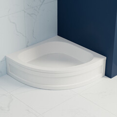 Поддон RGW Acryl акриловый 90х90х27 см полукруг белый средний (16180499-51) - фото 3