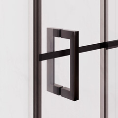 Душевой уголок RGW PA-34B черный 90х90х195 см квадрат стекло прозрачное 6 мм (06083499-84) - фото 4