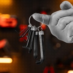 Набор шестигранных ключей Sparta 1,5-10 мм (10 шт.) - фото 5