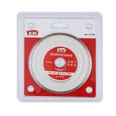 Диск алмазный по керамике КМ 125х22,2х2 мм сплошной мокрый рез СТМ - фото 2