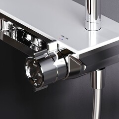 Душевая система AM.PM Gem с верхним душем с лейкой с изливом хром (F0790700) - фото 4